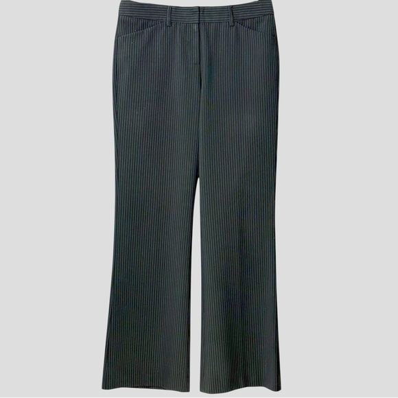Exprrress Studio Editor Pants - Express Editor Pinstripe Trousers Size 4 Office Siren Medium Rise Straight Leg